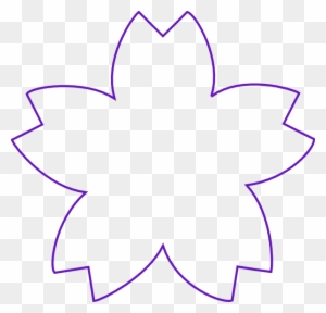 Flower Shape Purple Clip Art At Clker - Flower Shape