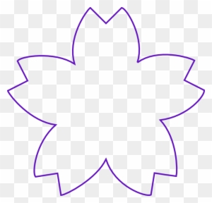 Flower Shape Purple Clip Art At Clker - Flower Shape