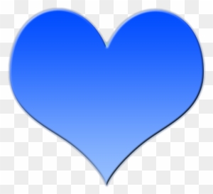 Heart-shaped Clipart Blue - Big Blue Love Heart