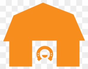 Farm Day Icon - Home Icon Orange