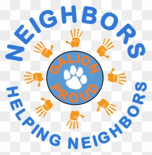 Neighbors Helping Neighbors Logo Color - Don't Shoot Round Ornament