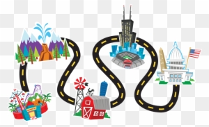 Road Clipart Day Trip - Road Maps Clip Art