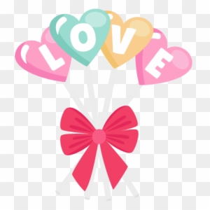 Love Lollipops Valentine Treats Scrapbook Cuts Svg - Miss Kate Cuttables Valentines