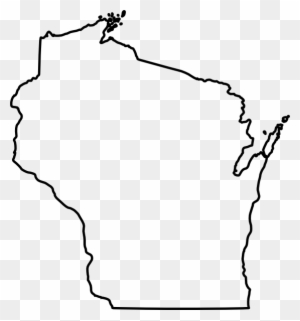Wisconsin Silhouette Clip Art - Blank Map Of Wisconsin