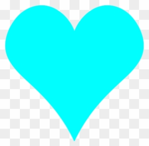 Teal Heart Clip Art Clipart - Light Blue Love Heart