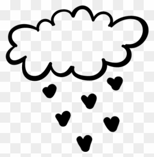 Cloud Raining Heart Shapes Vector Lluvia De Corazones Vector Png Free Transparent Png Clipart Images Download