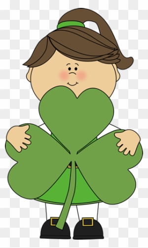 With The Topic Of Graphing Coming Up In Math, Her Clipart - St Patricks Kids Clipart