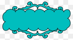 Free Swirly Banner Cliparts, Download Free Clip Art, - Banner Teal Clipart