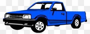 Blue Truck Clipart Kid - Pick Up Truck Stock
