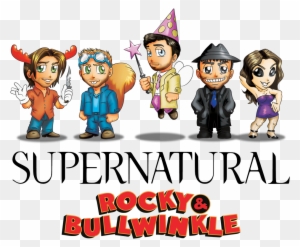 Chibi Supernatural Rocky N Bullwinkle Crossover By - Rocky And Bullwinkle Show