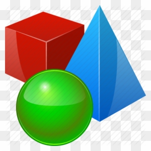 Sphere Clipart 3d Cube - 3d Geometric Shapes Png