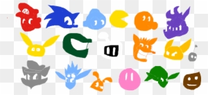 Video Game Character Symbols By Spyroup - Cool Characters Game Drawing
