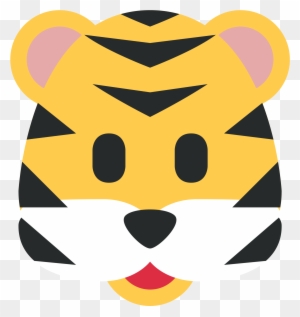 Sticker By Twitterverified Account - Tiger Face Emoji Png