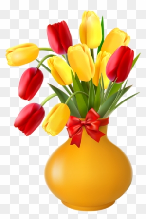 Png Lale Resimleri, Tulip Png Pictures - Flower Vase Png Clipart