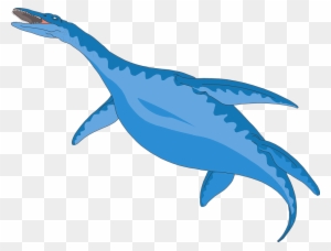 Dolphin Swimming Cliparts - Water Dinosaur Clipart