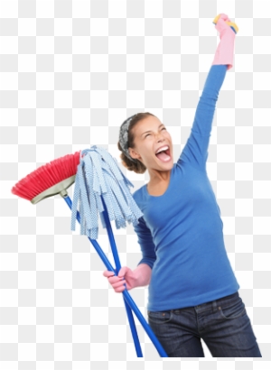 We Do Understand That Sometimes Things Go Wrong - Woman Happy Cleaning