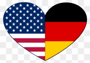 Archrivals Goss International And Manroland Web Systems - German American Flag Heart