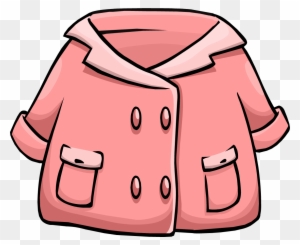 Pink Duffle Coat - Cartoon Jacket Images Png