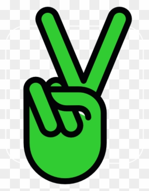 Peace Sign Clipart Green Peace - Red Peace Sign Hand