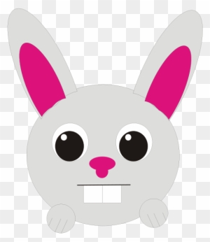 Rabbit, Head, Happy, Face, Mammal, Bunny - Head Rabbit Clip Art