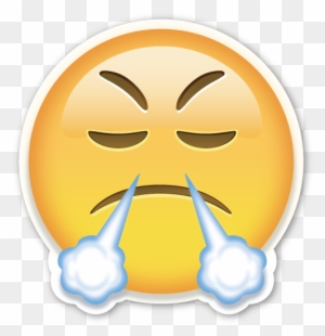 Emoticons Whatsapp Png - Face With Look Of Triumph Emoji Png - Free ...