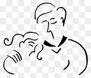 Father And Daughter Clip Art - Father And Daughter Cartoon Drawing