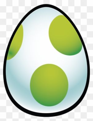 Yoshi Egg Tilted Artwork - Yoshi Egg Png - Free Transparent PNG Clipart