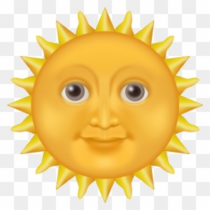 Sun Clipart Emoji - Sun With Face Emoji