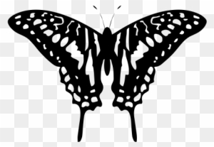 Free Black And White Butterfly Tattoo Design ❥❥❥ Https - Black And White Butterfly Transparent