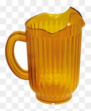 60 Oz Amber Water Pitcher 6ct - Winco Polycarbonate Clear 3-spout Water Pitcher, 60