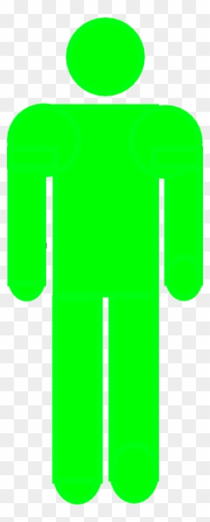 Male Toilet Sign Green