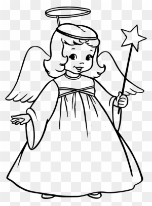 Christmas Angle Drawingangle Drawing - Christmas Angel Coloring Pages