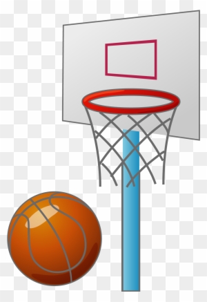 Cartoon Basketball Backboard Basketball Court - Cartoon Basketball Hoop Png