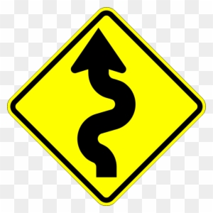 W1-5 S Curve Sign - Winding Road Ahead Sign