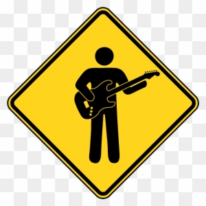 Electric Guitar Sign By Topher147 - Merging Lanes Sign Electric Guitar Sign By Topher147 - Merging Lanes Sign