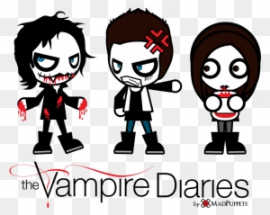 The Vampire Diaries By Mad Puppets By Madpuppetsofficial - Vampire Diaries Tv Show Wall Print Poster Decor 32x24