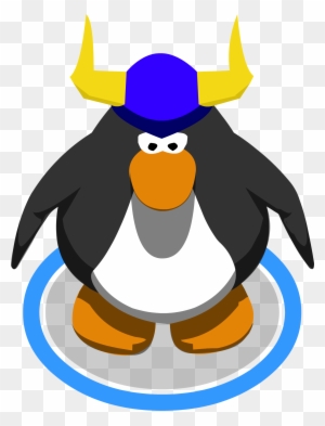 Blue Viking Helmet In Game - Club Penguin 3d Penguin