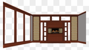 Empty Room With Fireplace By Michellegotham On Deviantart - Living Room Clipart Transparent