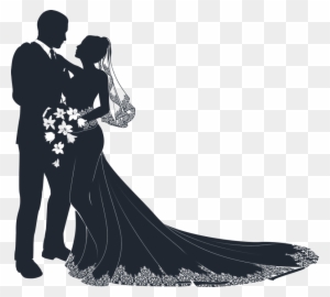 Wedding Dress Clipart Wedding Ceremony - Wedding Couple Vector Png