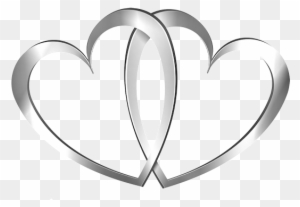 Real Heart Silver Ring Wedding Heart Clipart The Cliparts - Silver Wedding Hearts