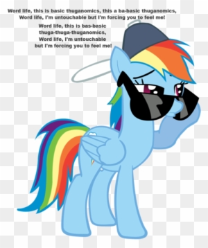 Basic Thuganomics, John Cena, Rainbow Dash, Safe, Solo, - Rainbow Dash Sunglasses