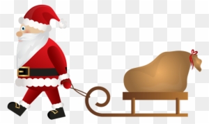 You Might Also Like - Santa Claus Clipart On Sleighs