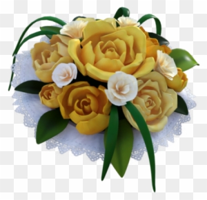 Wedding Yellow Rose Bouquet, Flower, Wedding, Rose - Portable Network Graphics