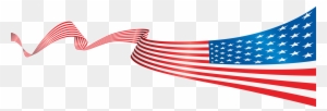 Flag - Usa Flag Banner Png