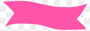 Blue Banner Transparent Png Image - Pink Ribbon Banner Png