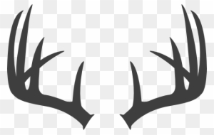 Deer Antlers Clip Art - Deer Antlers With Bow