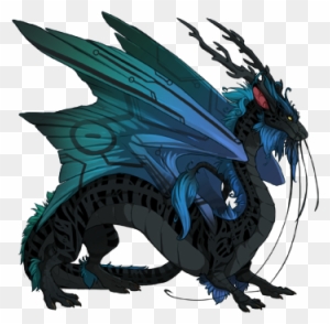 Obsidian Tiger/teal Shimmer/obsidian Circuit Imperial - Draw A Dragon