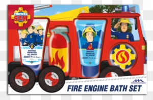 Fireman Sam Fire Engine Bath Set - Fireman Sam Giant Playing Cards (games/puzzles)