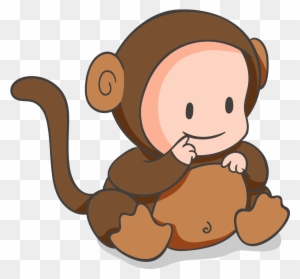 Infant Monkey Clip Art - Lil Monkey Fun Quote Cute Baby Mon Oval Ornament