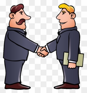 Home - Two Men Shaking Hands Clipart